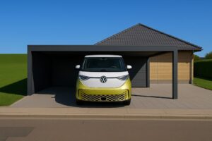 terrasseoverdækning integreret med carport