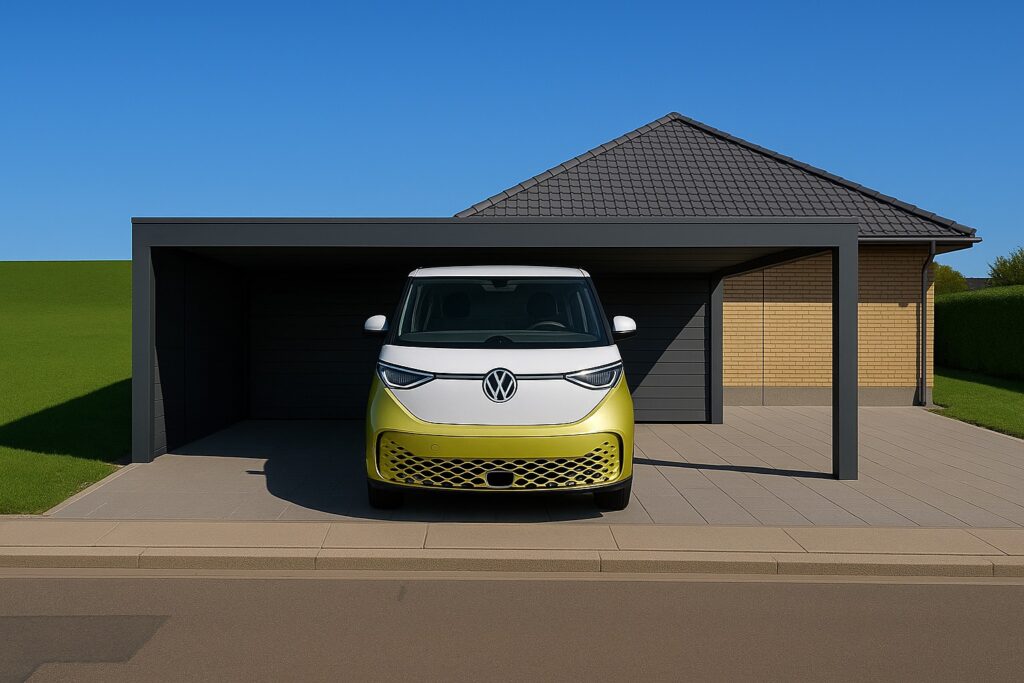 terrasseoverdækning integreret med carport